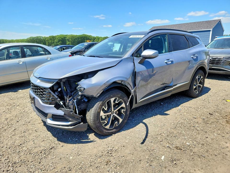 2025 Kia Sportage VIN 5XYK3CDF4SG290742 COPART salvage auction — FRONT END, Ma - Cert Of Title-Salvage, sold $8,300 on 2026-07-22 (photo 1)
