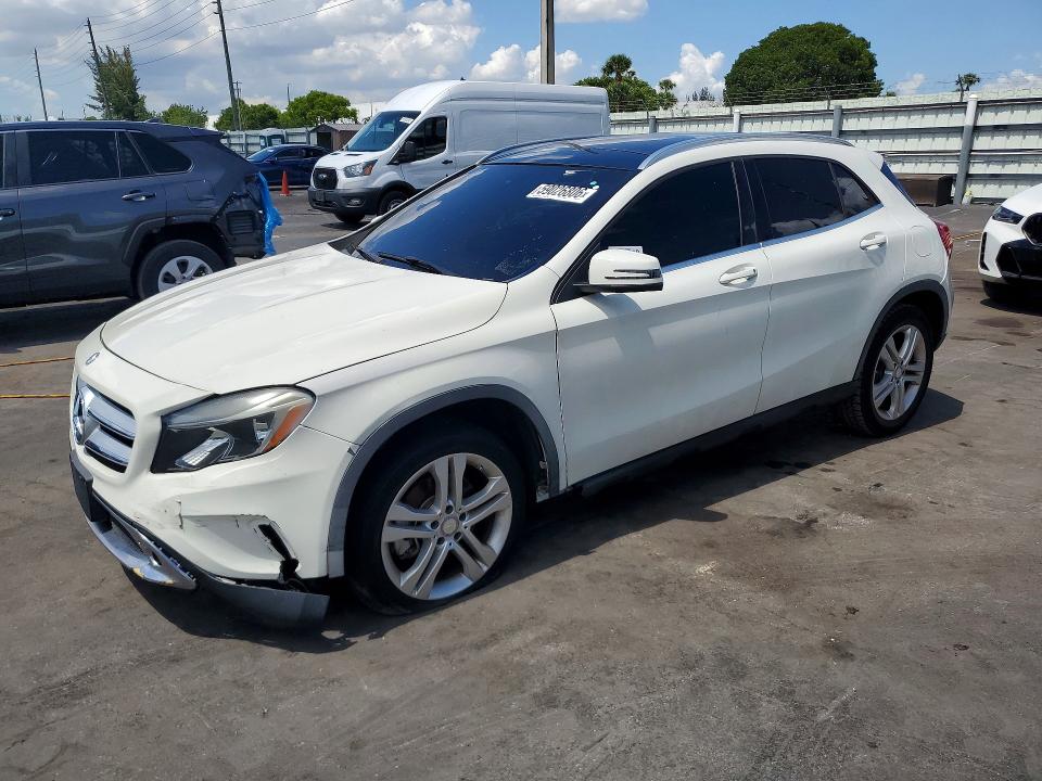 2015 Mercedes-benz Gla-klasse VIN WDCTG4GB2FJ148140 COPART salvage auction — FRONT END, Fl - Certificate Of Title (P), sold $1,950 on 2026-07-27 (photo 1)