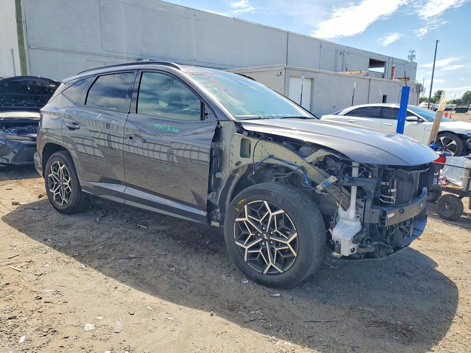2023 Hyundai Tucson VIN KM8JFCAE1PU213987 COPART salvage auction — FRONT END, Va - Cert Of Title - Salvage, sold $7,100 on 2026-07-22 (photo 4)