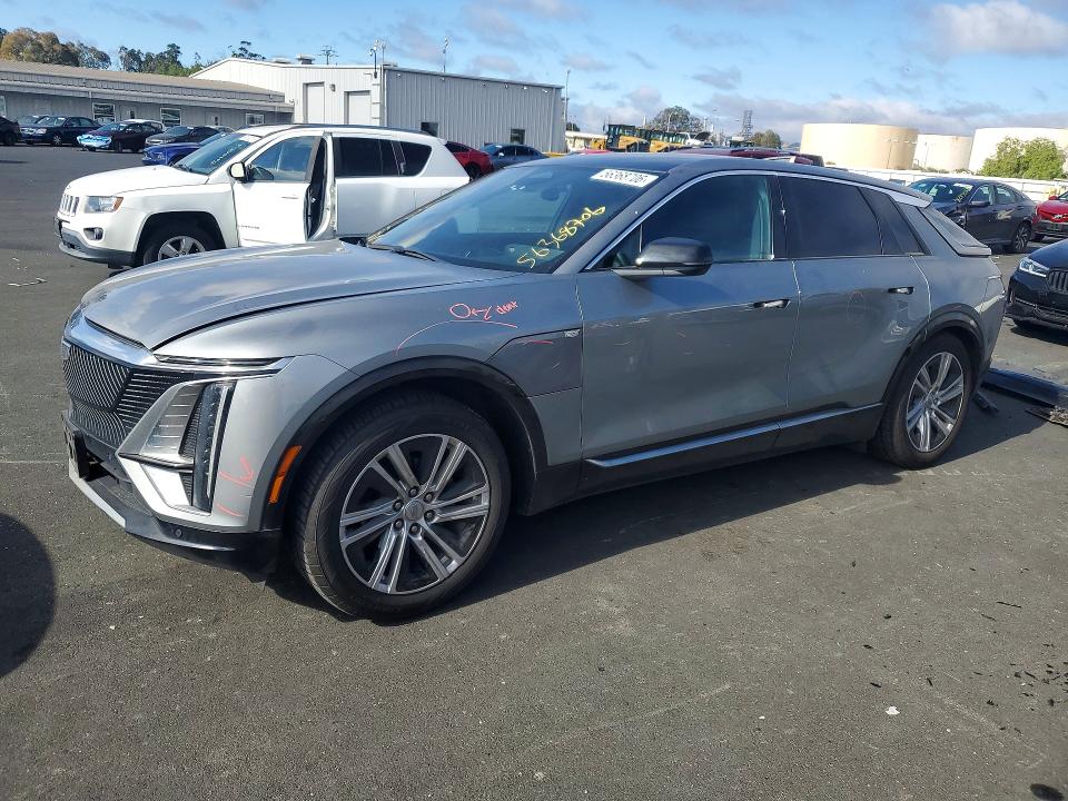 2024 Cadillac Lyriq VIN 1GYKPMRL8RZ100195 COPART salvage auction — REAR END, Ca - Salvage Certificate, sold $13,000 on 2026-07-20 (photo 1)