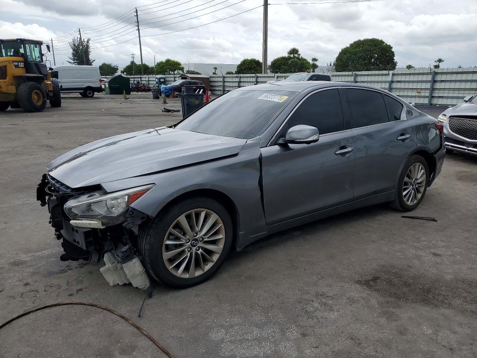 2021 Infiniti VIN JN1EV7BP7MM702666 COPART salvage auction — FRONT END, Fl - Certificate Of Destruction, sold $1,600 on 2026-07-13 (photo 1)
