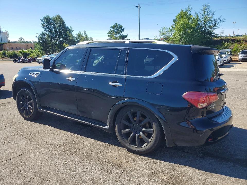 2012 Infiniti Qx56 VIN JN8AZ2NE8C9021368 COPART salvage auction — UNDERCARRIAGE, Sc - Cert Of Title-Salvage, sold $1,650 on 2026-07-31 (photo 2)