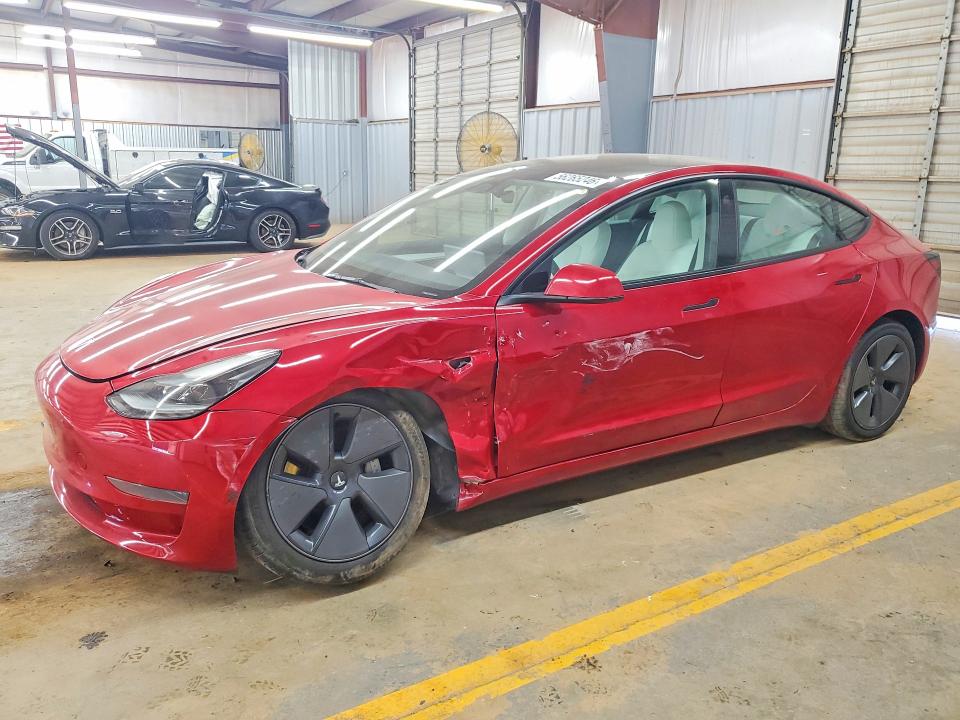 2023 Tesla Model 3 VIN 5YJ3E1EA9PF553442 COPART salvage auction — FRONT END, Salvage Title, sold $350 on 2026-09-09 (photo 1)
