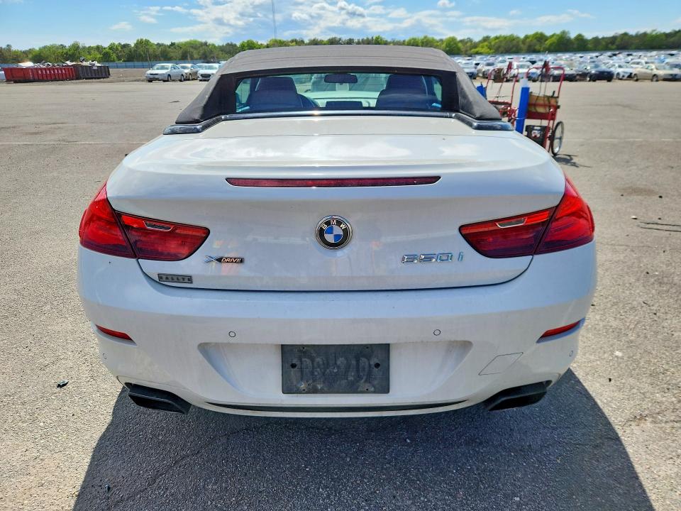 2016 BMW 6er VIN WBA6F7C53GD930404 COPART salvage auction — FRONT END, Ny - Mv-907A Salvage Certificate, sold $2,600 on 2026-08-03 (photo 6)