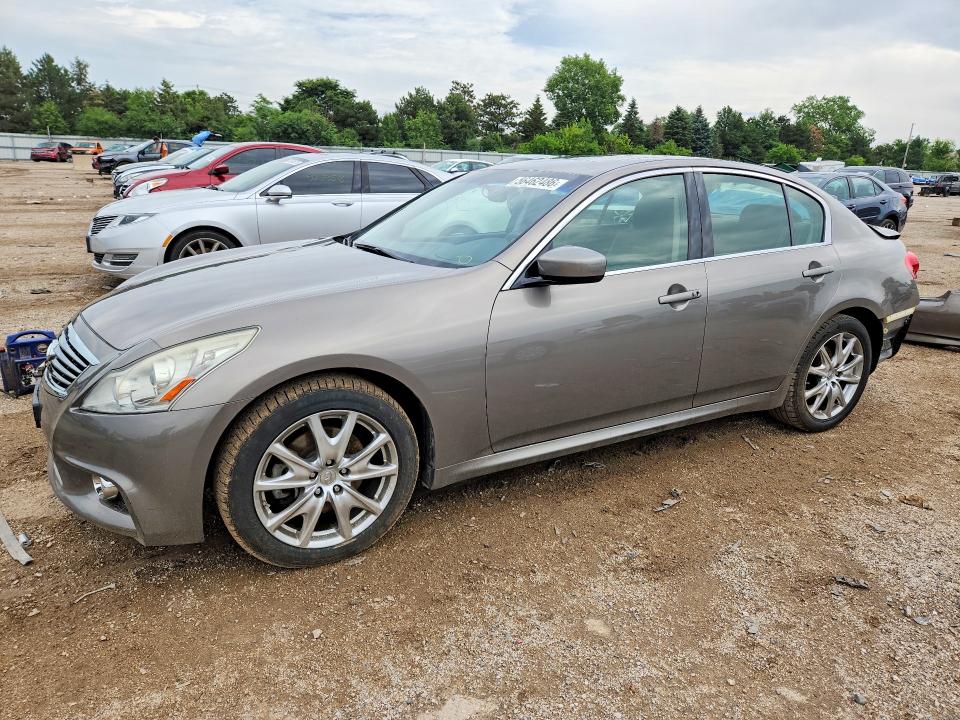 2013 Infiniti G VIN JN1CV6AR9DM352316 COPART salvage auction — REAR END, Il - Salvage Certificate, sold $1,950 on 2026-07-21 (photo 1)