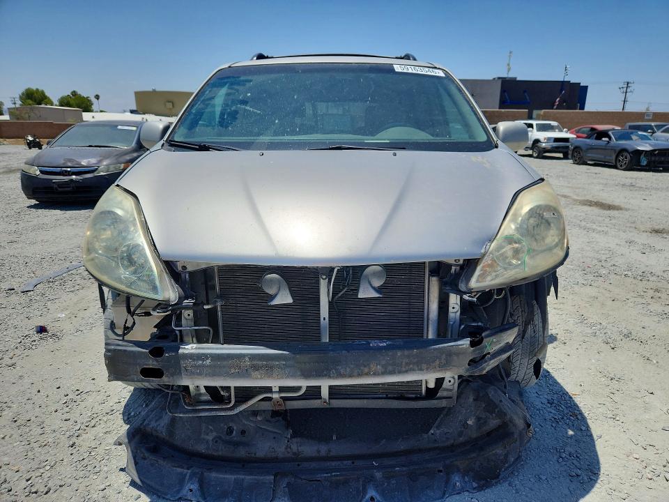 2006 Toyota Sienna VIN 5TDZA22C06S469313 COPART salvage auction — FRONT END, Ca - Salvage Certificate, sold $800 on 2026-07-08 (photo 5)