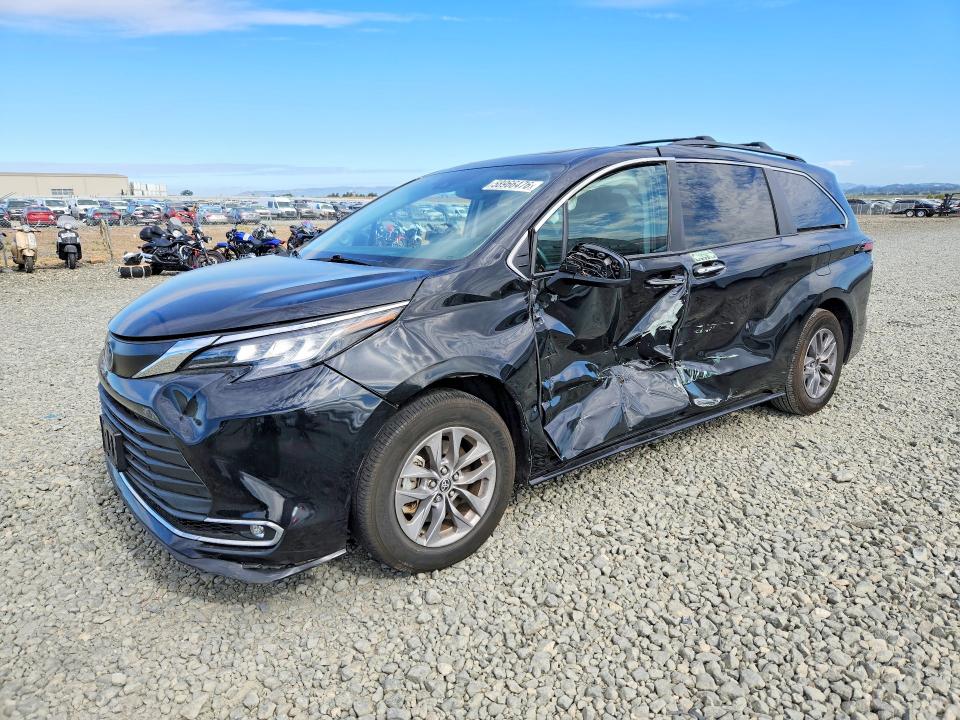 2022 Toyota VIN 5TDJRKEC7NS094374 COPART salvage auction — SIDE, Ca - Salvage Certificate, sold $5,200 on 2026-07-23 (photo 1)