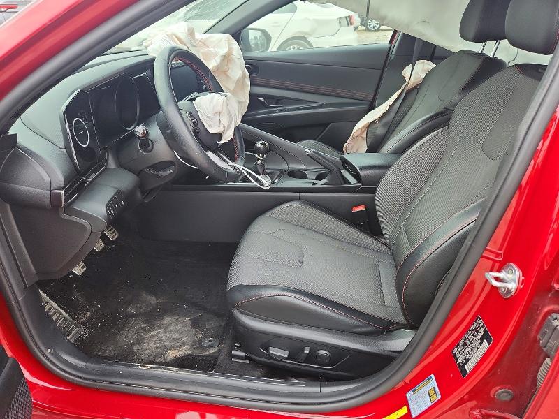 2021 Hyundai Elantra VIN KMHLR4AF1MU181553 COPART salvage auction — MECHANICAL, Ks - Cert Of Title-Salvage, sold $700 on 2026-07-21 (photo 7)