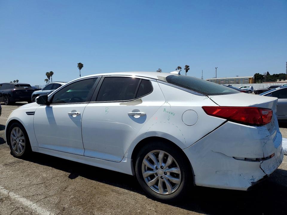 2014 Kia Optima VIN 5XXGN4A71EG348706 COPART salvage auction — REAR END, Ca - Salvage Certificate, sold $1,750 on 2026-07-24 (photo 2)