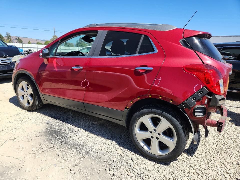 2016 Buick Encore VIN KL4CJASB1GB697699 COPART salvage auction — REAR END, Ca - Salvage Certificate, sold $1,550 on 2026-07-14 (photo 2)