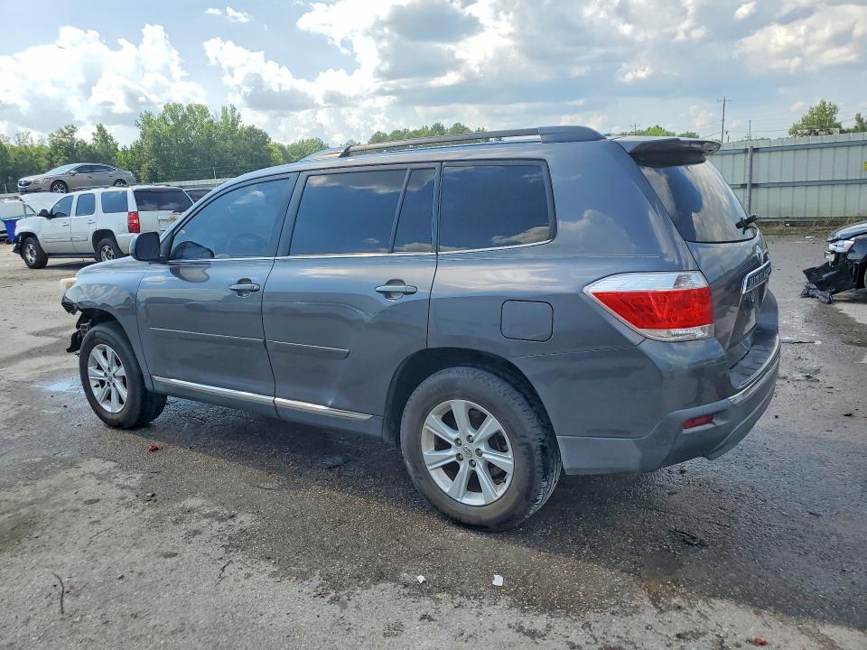 2012 Toyota Highlander VIN 5TDZK3EH6CS050971 COPART salvage auction — FRONT END, Al - Cert Of Title-Salvage Title, sold $2,750 on 2026-07-23 (photo 2)