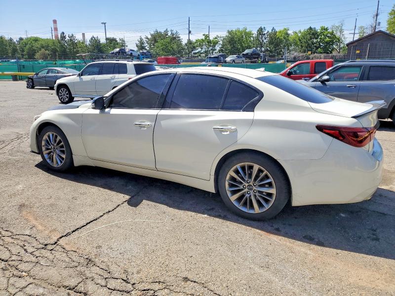 2019 Infiniti Q50 VIN JN1EV7AR4KM558977 COPART salvage auction — FRONT END, Co - Cert Of Title-Rebuilt Salvage, sold $2,100 on 2026-07-14 (photo 2)