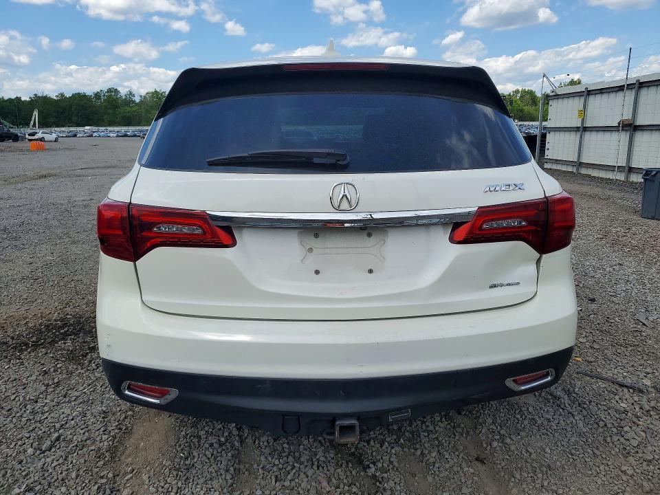 2016 Acura VIN 5FRYD4H40GB047125 COPART salvage auction — FRONT END, NJ - CERT OF TITLE-SALVAGE, sold $3,750 on 2026-07-28 (photo 6)