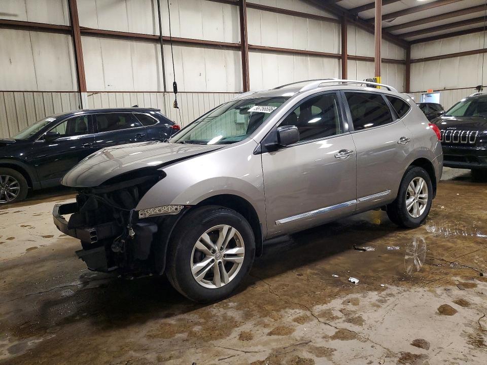 2015 Nissan Rogue VIN JN8AS5MV5FW766642 COPART salvage auction — FRONT END, Pa - Certificate Of Salvage, sold $425 on 2026-07-02 (photo 1)