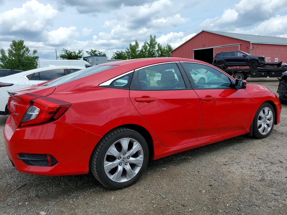 2021 Honda Civic VIN 2HGFC2F89MH012824 COPART salvage auction — SIDE, ON - PERMIT NO BRAND - UNFIT, sold $6,300 on 2026-07-02 (photo 3)