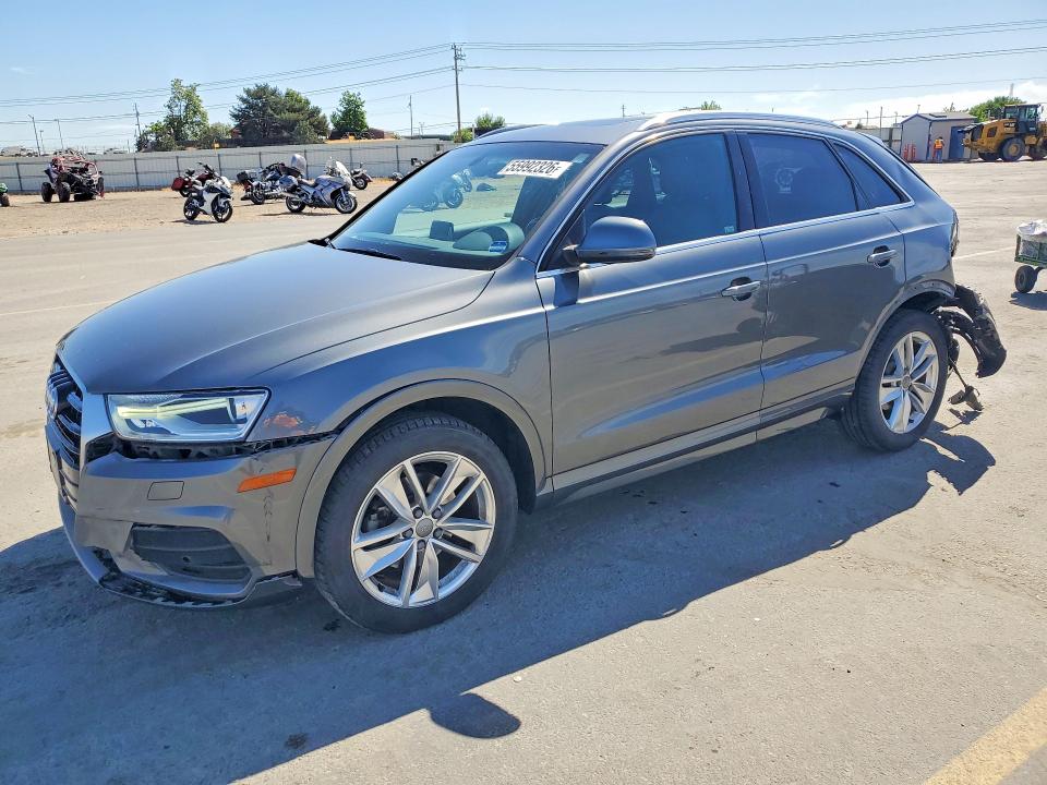 2016 Audi Q3 VIN WA1BFCFS6GR018892 COPART salvage auction — REAR END, ID - SALVAGE CERTIFICATE OF TITLE, sold $1,700 on 2026-07-30 (photo 1)