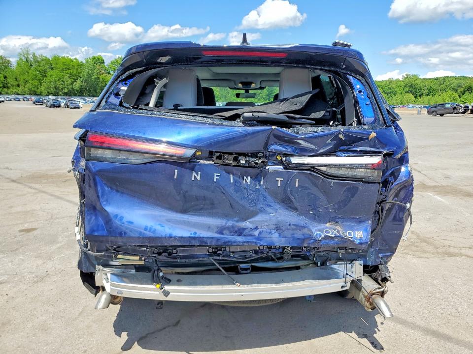 2026 Infiniti Qx60 VIN 5N1AL1FS1TC355316 COPART salvage auction — REAR END, Ny - Mv-907A Salvage Certificate, sold $14,700 on 2026-07-23 (photo 6)