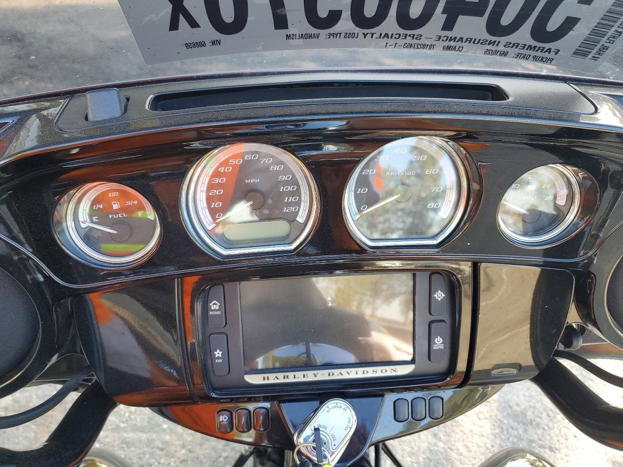 2014 Harley-Davidson FLHTK VIN 1HD1KEL30EB608659 COPART salvage auction — Vandalized, CA - SALVAGE CERTIFICATE, sold $3,000 on 2026-07-09 (photo 7)