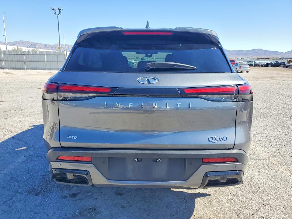 2024 Infiniti Qx60 VIN 5N1DL1ES8RC336334 COPART salvage auction — FRONT END, Nv - Salvage Title, sold $150 on 2026-07-02 (photo 6)