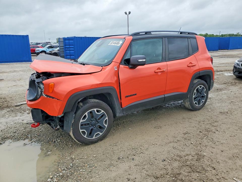 2016 Jeep VIN ZACCJBCT8GPD48385 COPART salvage auction — FRONT END, In - Cert Of Title-Salvage Title, sold $700 on 2026-08-14 (photo 1)