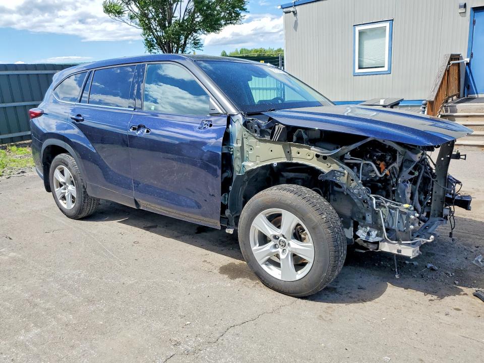 2020 Toyota Highlander VIN 5TDBZRBH2LS010147 COPART salvage auction — FRONT END, Pa - Certificate Of Salvage, sold $8,700 on 2026-07-15 (photo 4)
