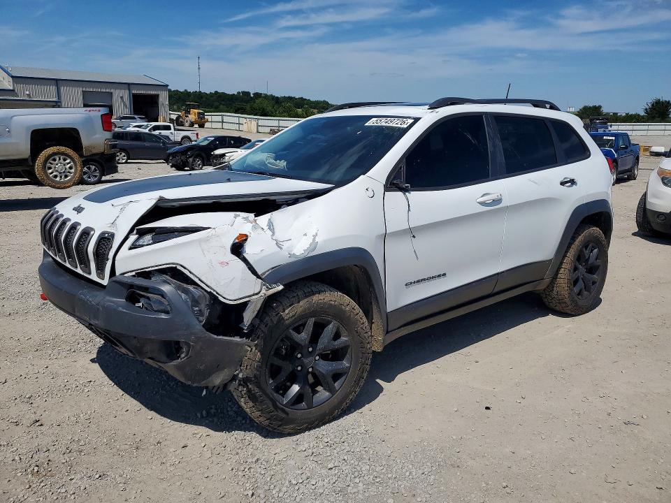 2017 Jeep Cherokee VIN 1C4PJMBS9HW618699 COPART salvage auction — FRONT END, KY - CERT OF TITLE-SALVAGE, sold $1,150 on 2026-07-09 (photo 1)