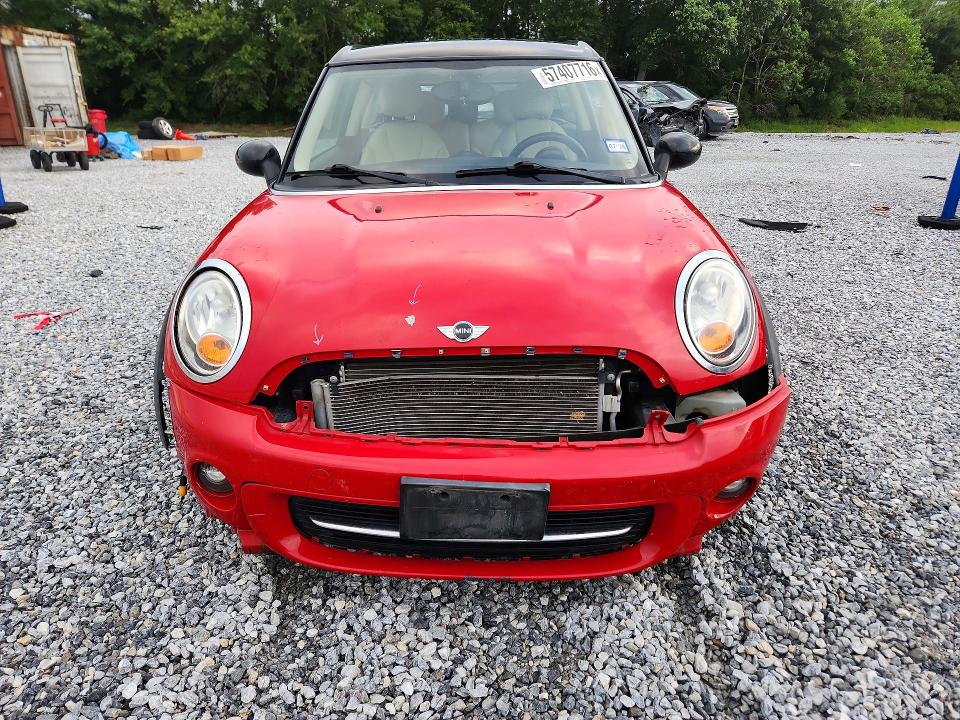 2012 Mini VIN WMWZF3C55CT488733 COPART salvage auction — FRONT END, Tx - Salvage Vehicle Title, sold $1,550 on 2026-07-13 (photo 5)