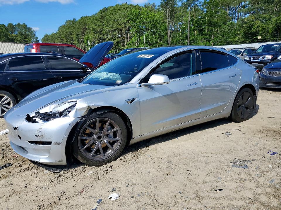 2018 Tesla Model 3 VIN 5YJ3E1EA9JF095361 COPART salvage auction — FRONT END, DE - PARTS ONLY - NO TITLE, sold $2,100 on 2026-07-14 (photo 1)