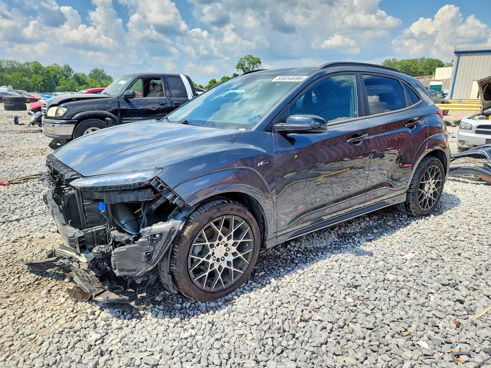2022 Hyundai Kona VIN KM8K33A37NU801028 COPART salvage auction — FRONT END, Al - Cert Of Title-Salvage Title, sold $3,700 on 2026-07-14 (photo 1)