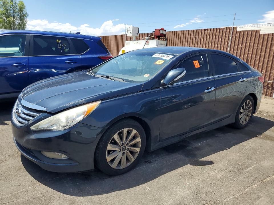 2014 Hyundai Sonata VIN 5NPEC4AB7EH895856 COPART salvage auction — FRONT END, Mt - Certificate Of Title, sold $375 on 2026-07-29 (photo 1)