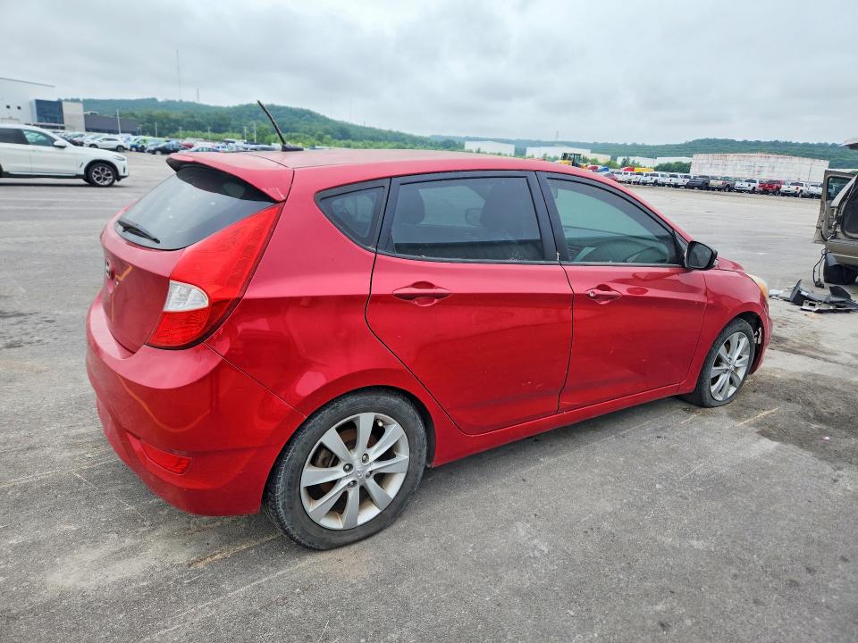 2014 Hyundai VIN KMHCU5AEXEU175814 COPART salvage auction — FRONT END, Ok - Certificate Of Title, sold $375 on 2026-07-10 (photo 3)