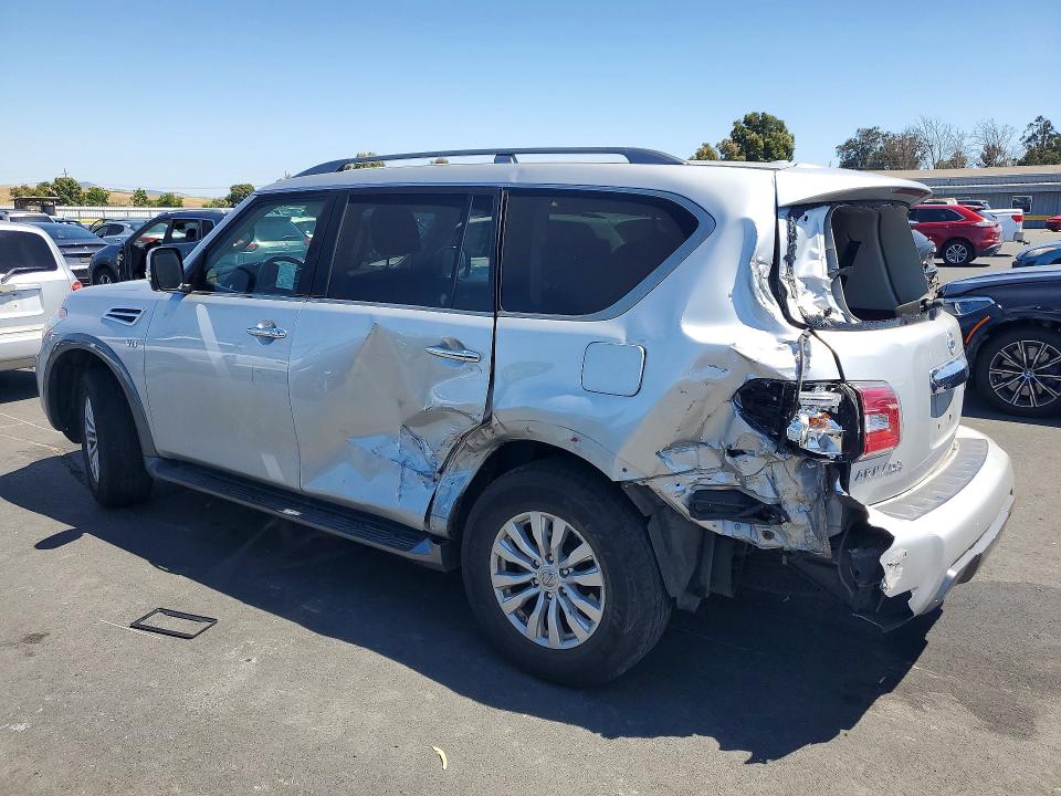 2019 Nissan Armada VIN JN8AY2ND6K9089306 COPART salvage auction — REAR END, Ca - Salvage Certificate, sold $3,800 on 2026-07-08 (photo 2)