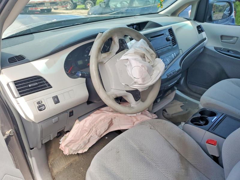2013 Toyota Sienna VIN 5TDKK3DC8DS355882 COPART salvage auction — FRONT END, ON - PERMIT SALVAGE, sold $2,400 on 2026-07-14 (photo 8)