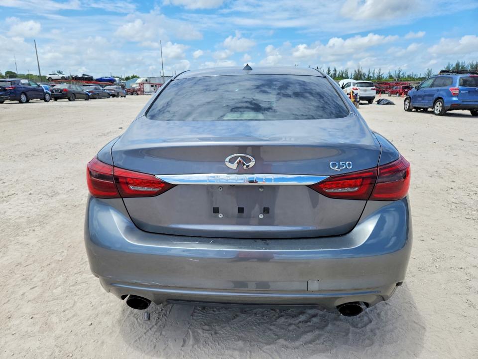 2019 Infiniti Q50 VIN JN1EV7AP6KM519323 COPART salvage auction — WATER/FLOOD, Fl - Cert Of Title-Slvg Rebld Flood, sold $2,250 on 2026-07-16 (photo 6)