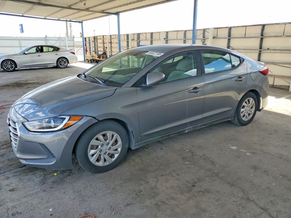 2017 Hyundai Elantra VIN KMHD74LF0HU400077 COPART salvage auction — REAR END, Ca - Salvage Certificate, sold $1,500 on 2026-07-17 (photo 1)