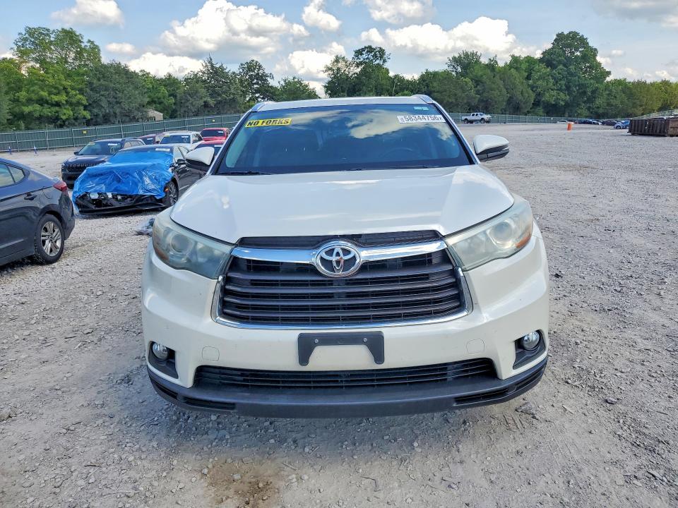 2015 Toyota Highlander VIN 5TDJKRFH2FS120937 COPART salvage auction — MINOR DENT/SCRATCHES, Tn - Certificate Of Title, sold $5,700 on 2026-07-14 (photo 5)