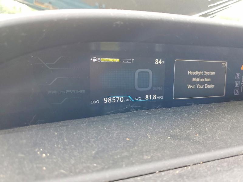 2018 Toyota Prius VIN JTDKARFP4J3077114 COPART salvage auction — FRONT END, Ny - Mv-907A Salvage Certificate, sold $2,000 on 2026-07-16 (photo 9)