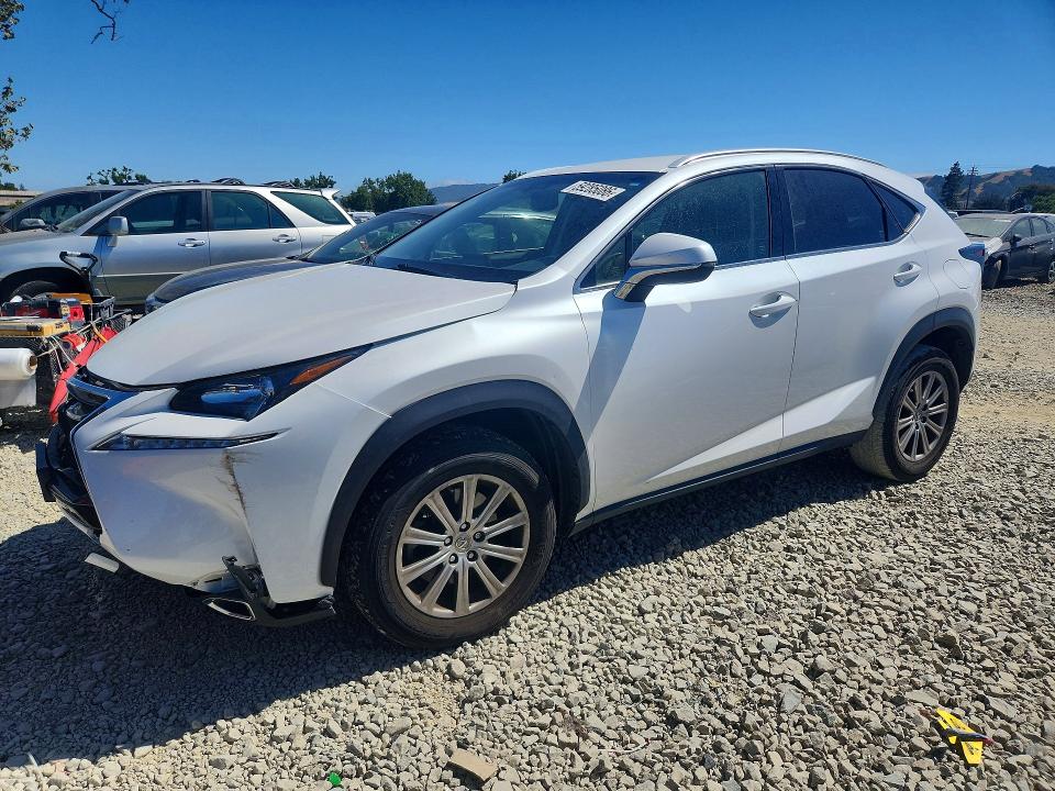 2016 Lexus Nx 200t VIN JTJYARBZ4G2039881 COPART salvage auction — FRONT END, Ca - Salvage Certificate, sold $1,500 on 2026-07-28 (photo 1)