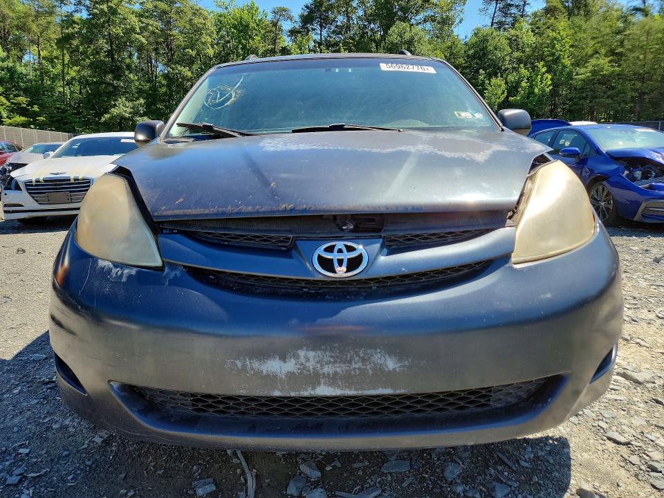 2007 Toyota Sienna VIN 5TDZK23C47S034369 COPART salvage auction — REAR END, PA - CERT OF SALVAGE-R=RECONSTRUCTE, sold $500 on 2026-07-21 (photo 5)