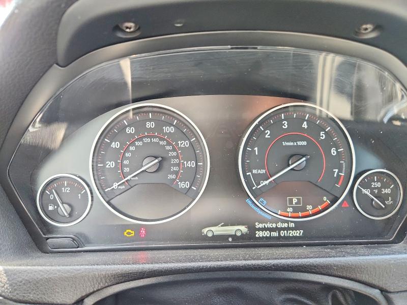 2017 BMW 4er VIN WBA4U7C36H5H20292 COPART salvage auction — WATER/FLOOD, Tx - Salvage Title-Flood Damage, sold $4,550 on 2026-08-20 (photo 9)