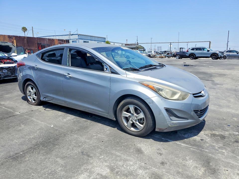 2014 Hyundai Elantra VIN KMHDH4AE0EU147524 COPART salvage auction — VANDALISM, Ca - Salvage Certificate, sold $300 on 2026-07-22 (photo 4)
