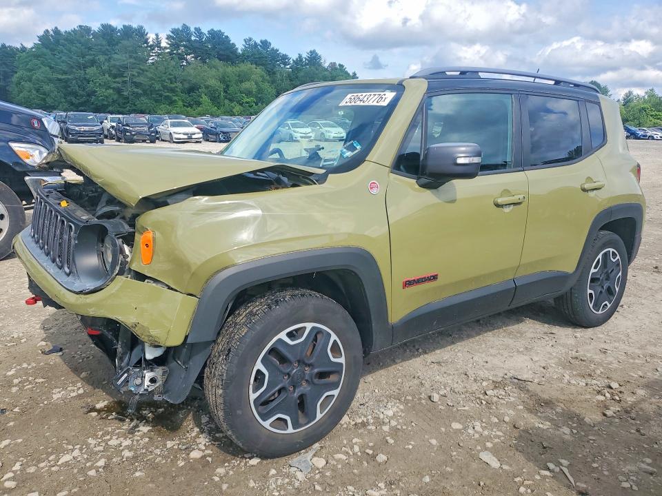 2015 Jeep Renegade VIN ZACCJBCT5FPB93017 COPART salvage auction — FRONT END, Ma - Cert Of Title-Reconstrctd Coll, sold $800 on 2026-07-09 (photo 1)