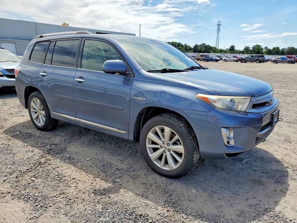 2012 Toyota Highlander VIN JTEDC3EHXC2010323 COPART salvage auction — WATER/FLOOD, Va - Cert Of Title-Salvage Water, sold $3,400 on 2026-07-15 (photo 4)