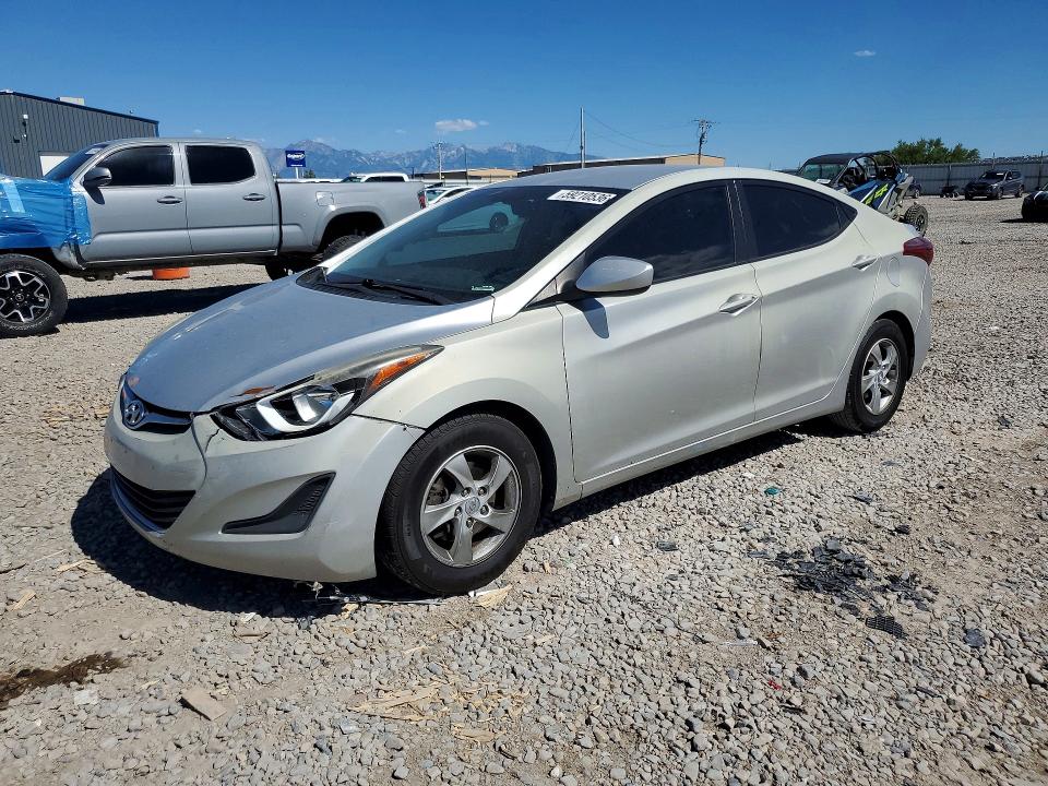 2014 Hyundai Elantra VIN KMHDH4AE3EU184700 COPART salvage auction — FRONT END, Ut - Certificate Of Title, sold $425 on 2026-07-10 (photo 1)