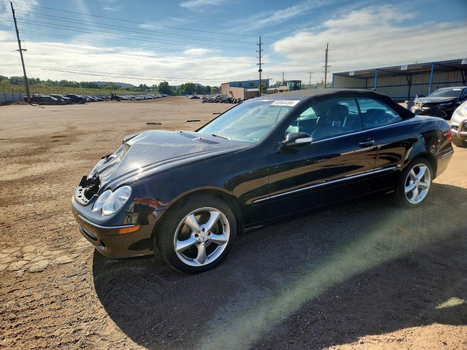 2004 Mercedes-benz Clk-klasse VIN WDBTK65G24T023850 COPART salvage auction — FRONT END, Co - Salvage Title, sold $1,350 on 2026-08-12 (photo 1)