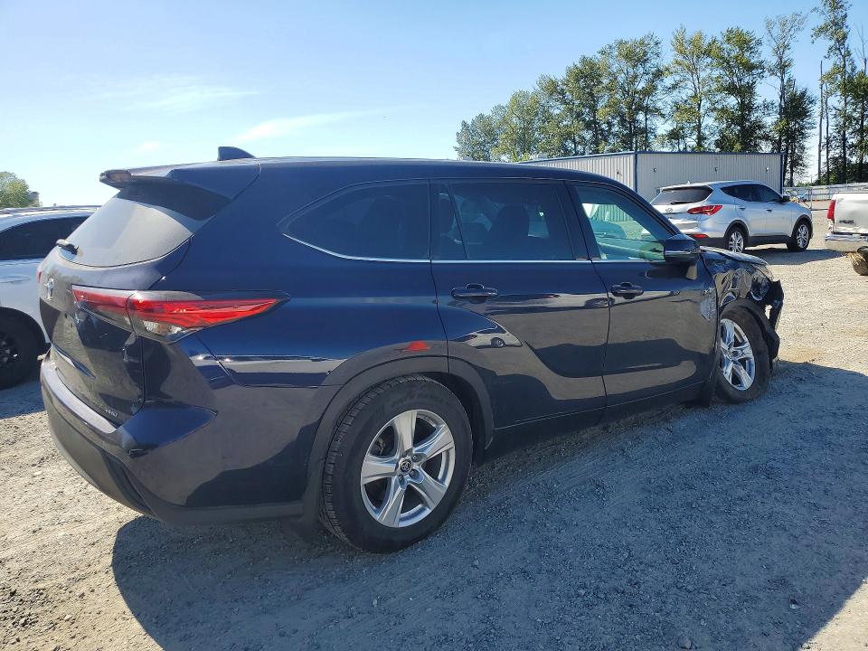 2021 Toyota VIN 5TDCZRBH2MS559210 COPART salvage auction — FRONT END, WA - BILL OF SALE, sold $60 on 2026-07-27 (photo 3)