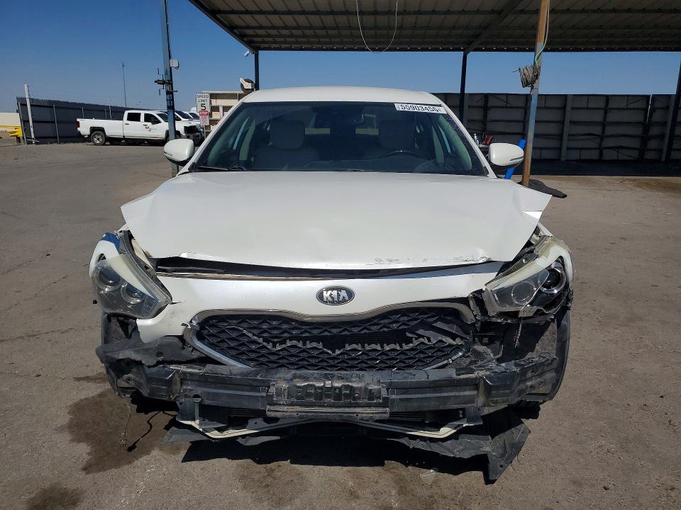 2014 Kia Cadenza VIN KNALN4D73E5137681 COPART salvage auction — FRONT END, Tx - Salvage Vehicle Title, sold $1,300 on 2026-07-10 (photo 5)