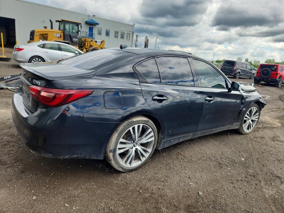2018 Infiniti Q50 VIN JN1EV7ARXJM444822 COPART salvage auction — FRONT END, Qc - Gravement Accidente, sold $575 on 2026-07-28 (photo 3)