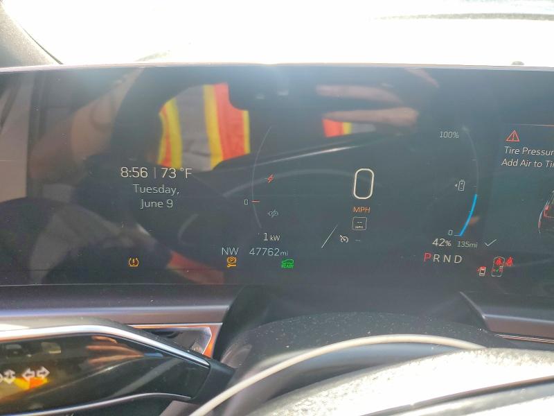 2024 Cadillac Lyriq VIN 1GYKPMRL8RZ100195 COPART salvage auction — REAR END, Ca - Salvage Certificate, sold $13,000 on 2026-07-20 (photo 9)
