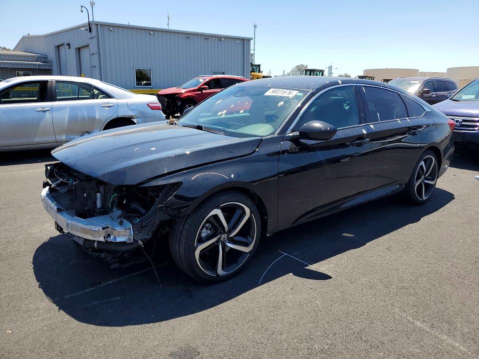 2021 Honda Accord VIN 1HGCV1F39MA079076 COPART salvage auction — FRONT END, CA - SALVAGE CERTIFICATE, sold $8,300 on 2026-07-27 (photo 1)